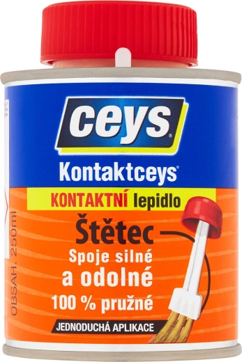 Kontaktné lepidlo 250 ml so štetcom KONTAKTCEYS
