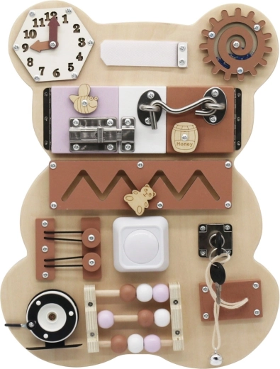 Montessori aktívna tabuľa medvedík 10 v 1 Baby Mix