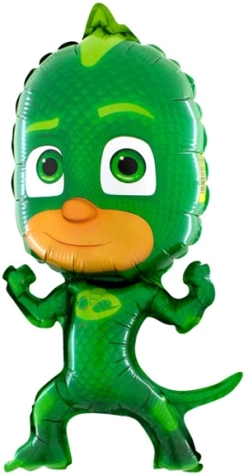 PJ Masks: fóliový balónik Gekko – 1 kus