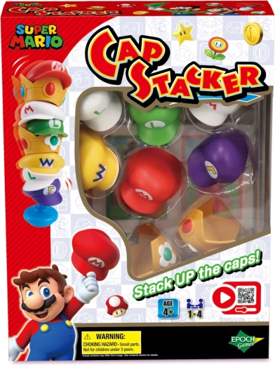 Super Mario Cap Stacker – rodinná balančná hra