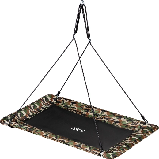 Obdĺžniková hojdačka bocianie hniezdo NILS Camp NB5043 maskáčová