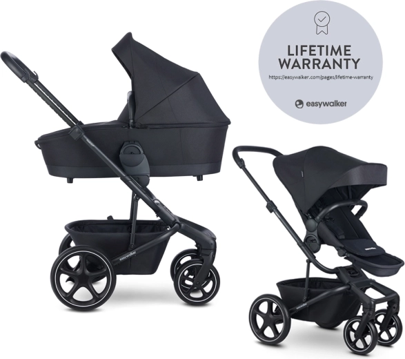 EASYWALKER kombinovaný kočík Harvey⁵ 2v1 LITE RWS – Polnočná čierna