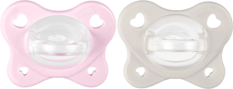 Chicco cumlíky PhysioForma Dual Soft, ružové, 2–6 mesiacov, 2 ks