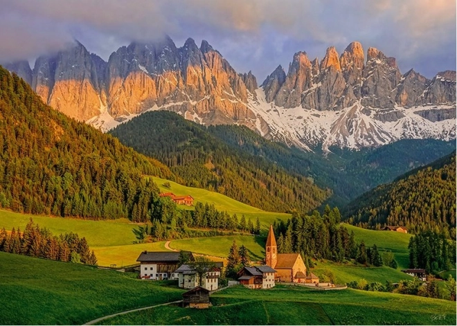Puzzle CHERRY PAZZI – Santa Maddalena, Dolomity (1000 dielikov)