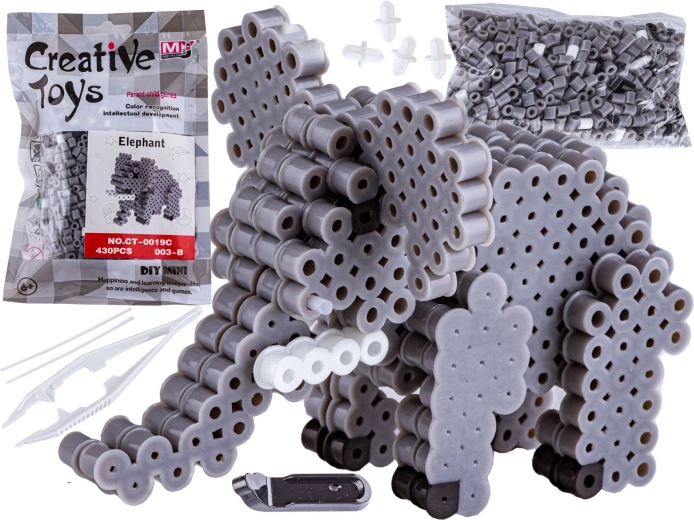 Korálky na zažehľovanie 3D sloník v sáčku