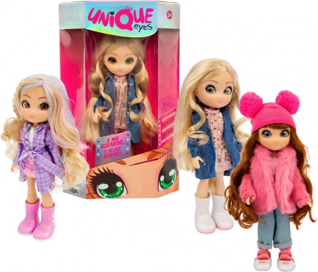 Bábika Unique Eyes módna bábika 25 cm
