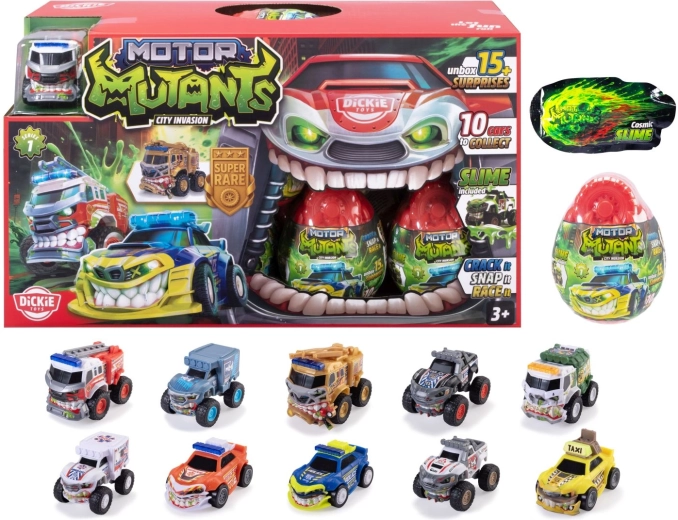 Prekvapivé vajíčko s vozidlom MONSTER Motor Mutants Dickie – 1 kus