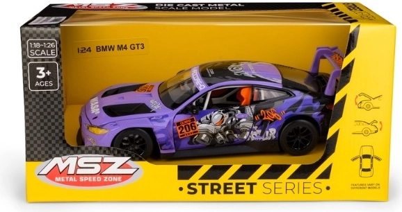MSZ BMW M4 GT3 pretekársky model v mierke 1:24