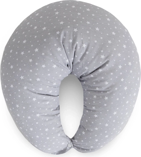 Ceba baby dojčiaci vankúš Huggy basic sivé hviezdičky 150 × 60 × 37 cm