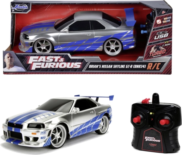 Jada RC Nissan Skyline GT-R z filmu Rýchlo a zbesilo v mierke 1:16