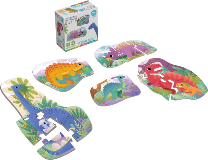Veľké puzzle dinosaury KukiKuk
