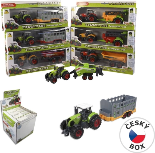Traktor s prívesom 27 cm
