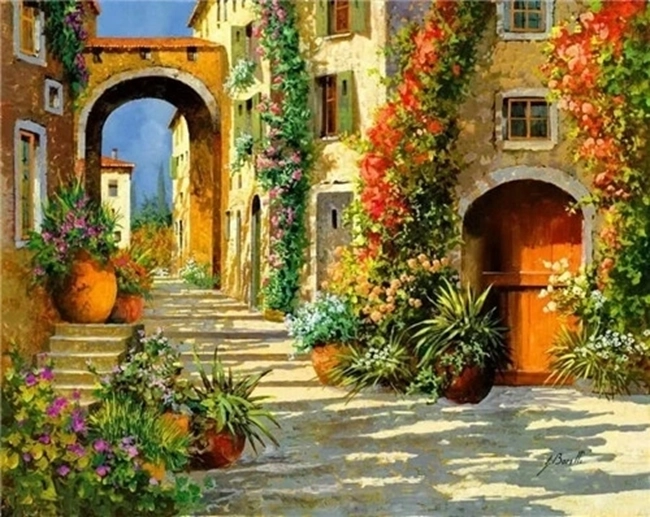 Norimpex Maľovanie podľa čísel Balkánske mesto 40 × 50 cm