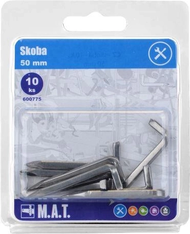 Skoba 50 mm lesklá (10 ks)