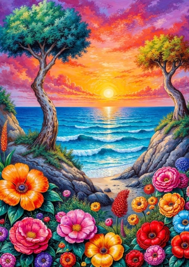 Enjoy puzzle Kvitnúce pobrežie 1000 dielikov
