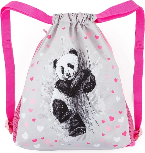 Bagmaster školský sáčok na prezuvky a telocvik panda