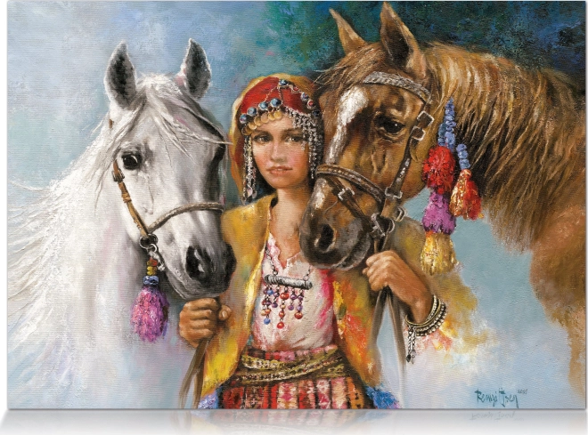 Puzzle vidiecke dievča 1000 dielikov