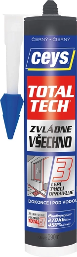 Univerzálne lepidlo a tmel 290 ml čierny CEYS TOTAL TECH