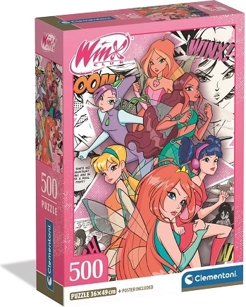 Clementoni puzzle Winx Club 500 dielikov compact