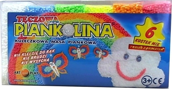 Art And Play penová modelína – 6 dúhových farieb