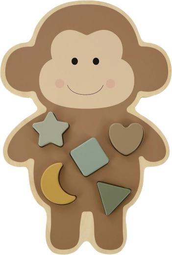 Jabadabado drevené vkladacie puzzle opička