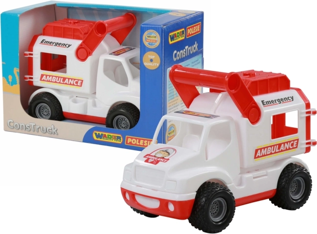 Hasičské auto Construck biele - Polesie
