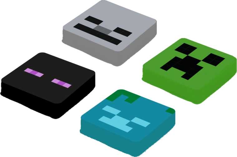 Pixie crew Minecraft sada náhradných multipixelov Enderman