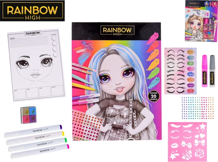 Módna kreatívna sada Rainbow High - 1 kus