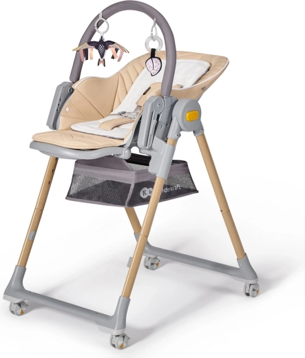 Jedálenská stolička a ležadlo 2v1 KINDERKRAFT Lastree Wood Premium