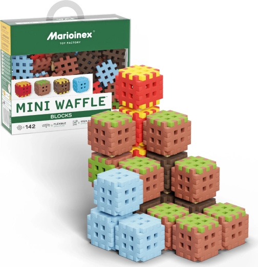 Stavebnica Mini Waffle Blocks 142 dielov MARIOINEX