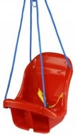 Plastová detská hojdačka v tvare kresielka