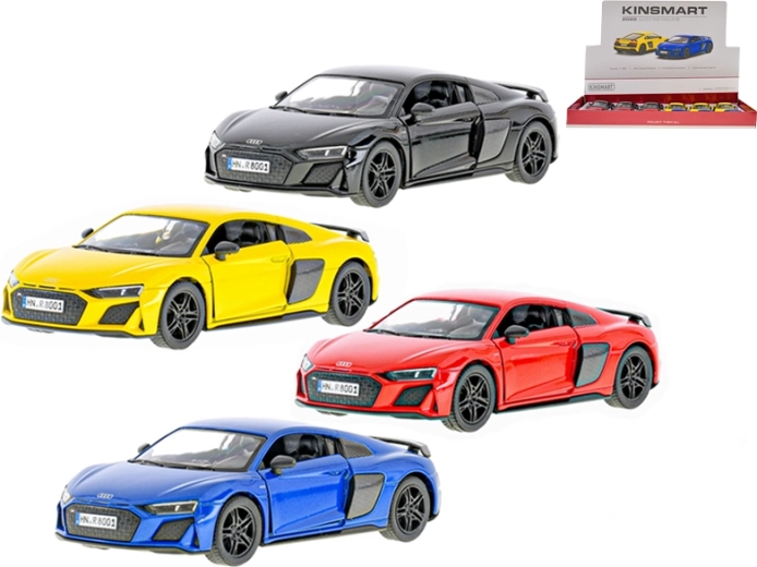 Kinsmart kovové autíčko Audi R8 kupé so spätným chodom