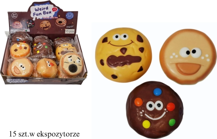 Stláčací donut s tvárou