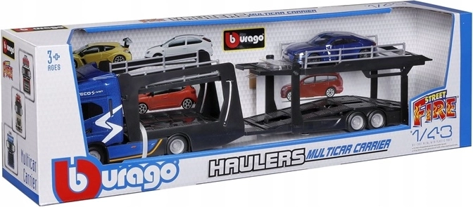Bburago Street Fire prepravník automobilov Iveco v mierke 1:43