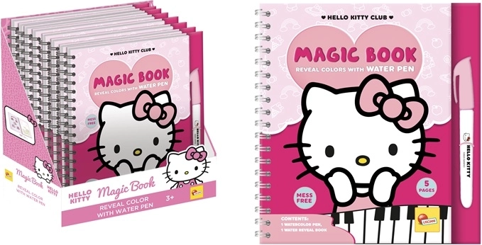 Lisciani vodné omaľovánky Hello Kitty s vodným fixom