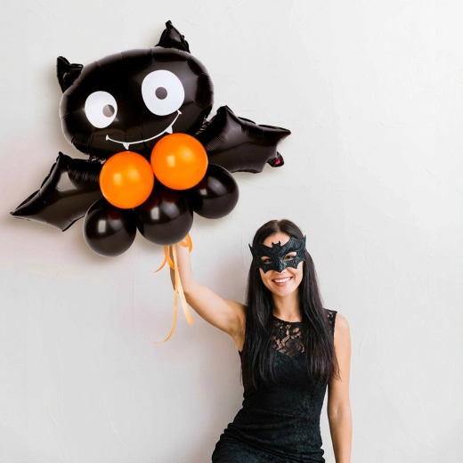Halloweenová balónová dekorácia netopiera