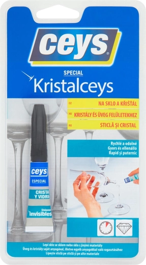 Lepidlo na sklo 3 g KRISTALCEYS