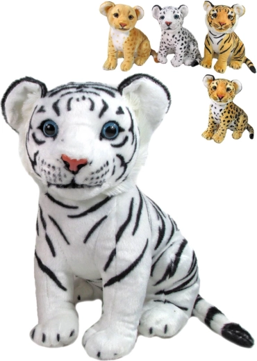 Plyšové safari mláďa 31 cm (tiger alebo leopard) - 1 kus