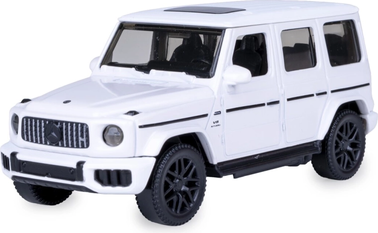 Kovový model Mercedes-AMG G 63 v mierke 1:43, biely