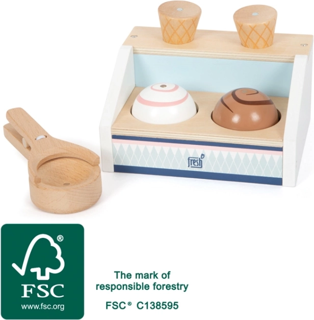 drevený zmrzlinový pult small foot fresh