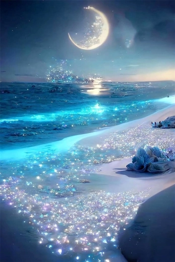 Diamantové maľovanie Mesačný svit 30×40 cm