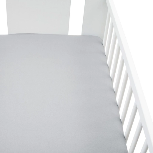 Jersey napínacia plachta do postieľky New Baby 120 × 60 cm sivá