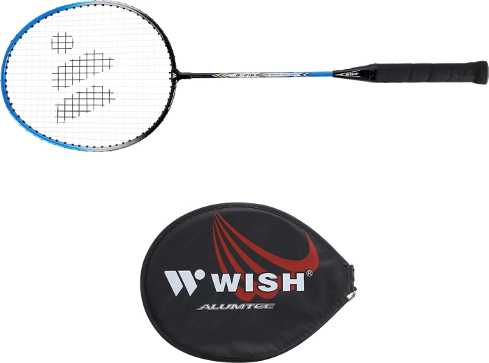 Bedmintonová raketa Wish Steeltec 216 modro‑čierna