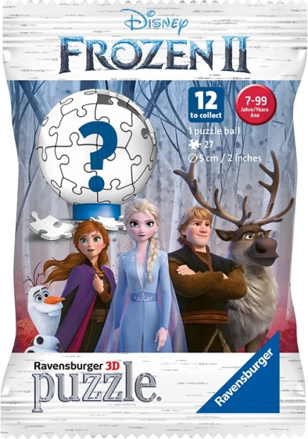 Ravensburger 3D Puzzle Ball Frozen 2 s prekvapením (27 dielikov)