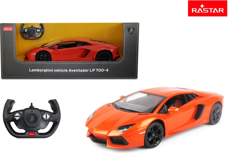 Rastar RC auto Lamborghini Aventador 1:10 oranžové