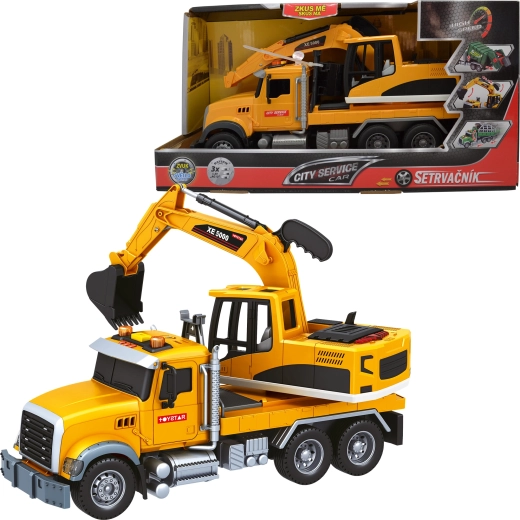 Diaľkovo ovládaný bager 1:14 CITY SERVICE CAR so svetlami a zvukmi
