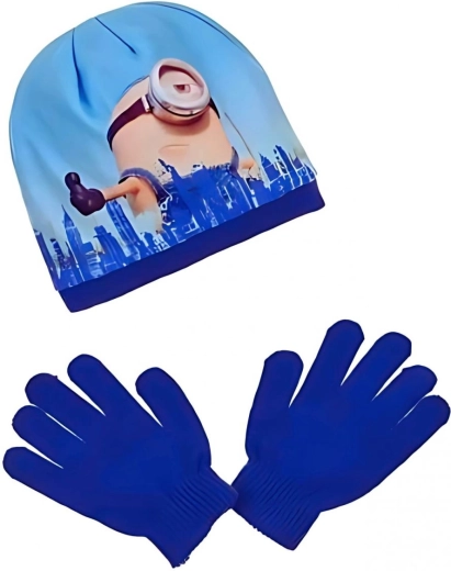 Súprava čiapky a rukavíc Mimoni