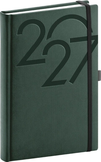 Notique denný diár Ajax 2027 zelený 15 × 21 cm