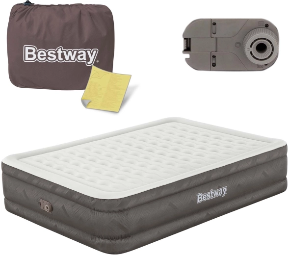 Nafukovacia matrac s vstavanou elektrickou pumpou 203 × 152 × 46 cm BESTWAY