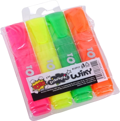 Sada silných zvýrazňovačov 4 ks